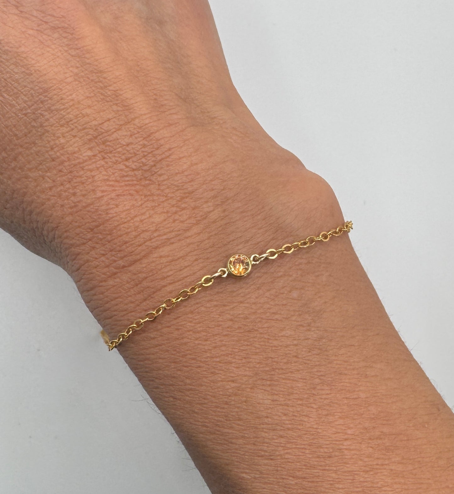 The Gold Birthstone Bracelet November