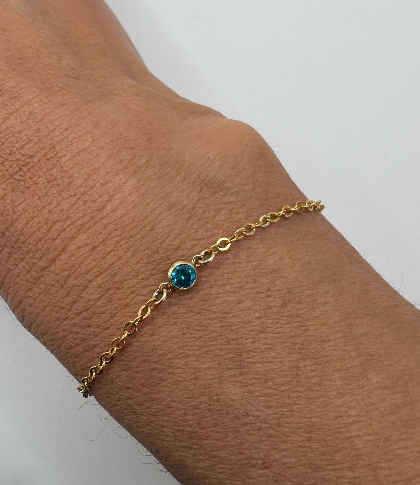 The Gold Birthstone Bracelet September