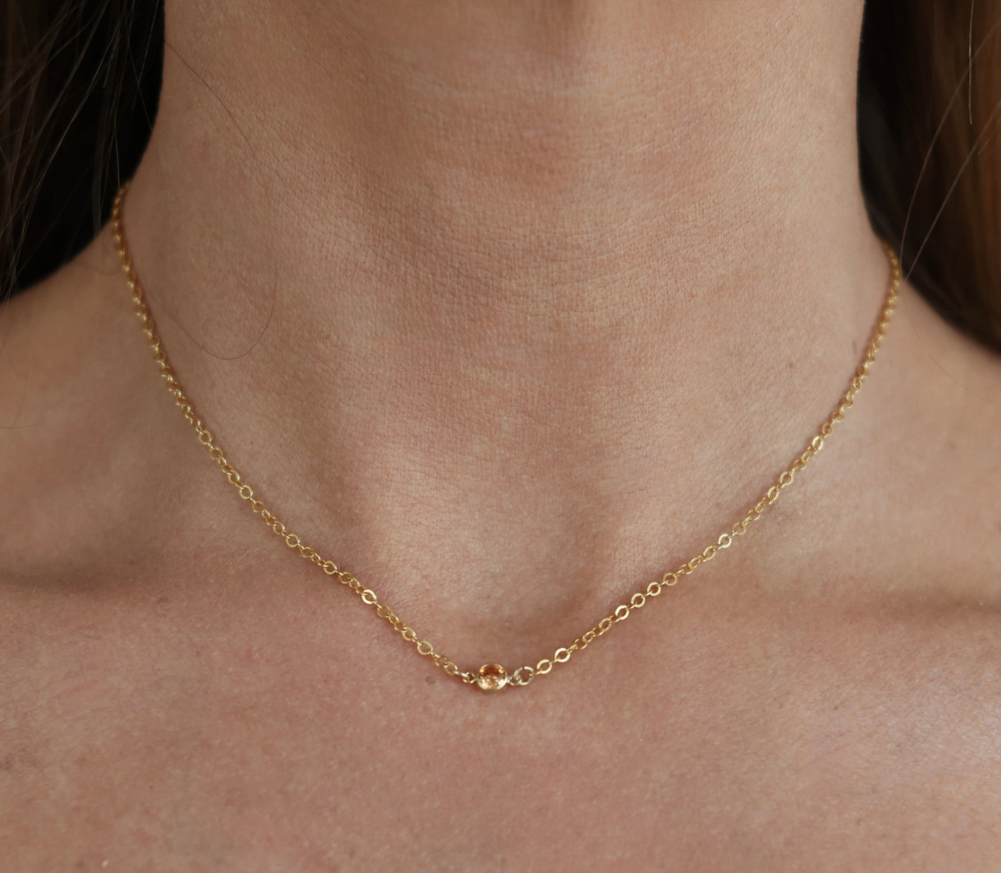The Gold Birthstone Necklace November