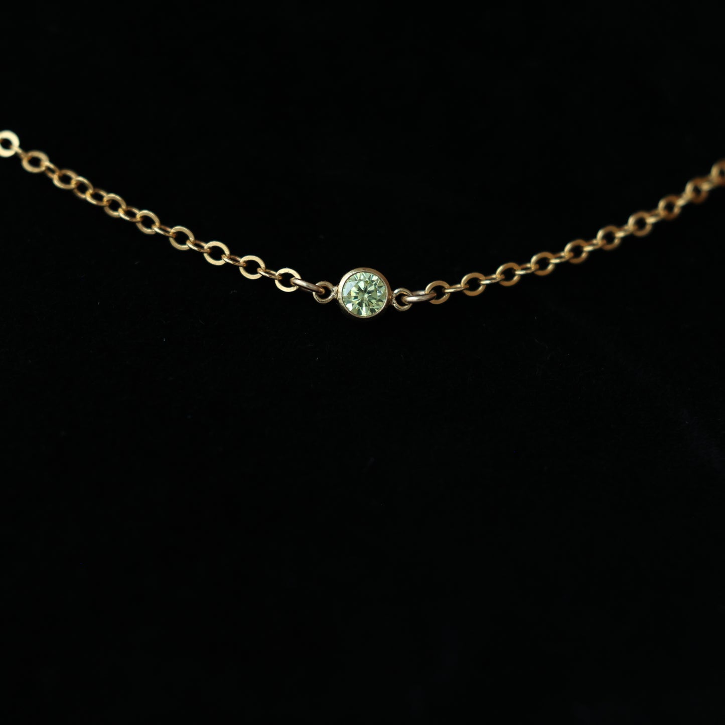The Gold Birthstone Necklace August