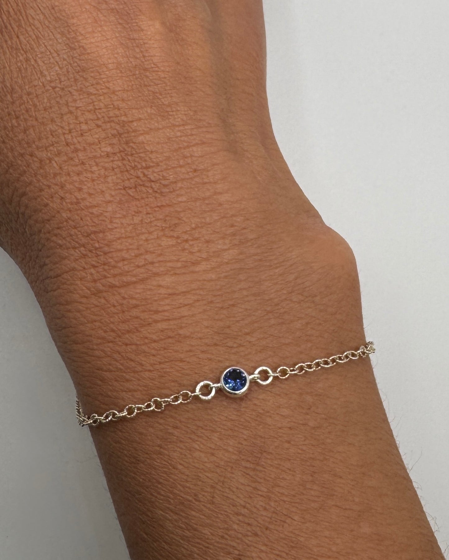 The Silver Birthstone Bracelet December