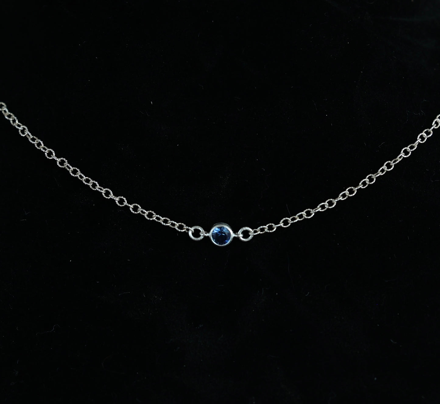 The Silver Birthstone Necklace December