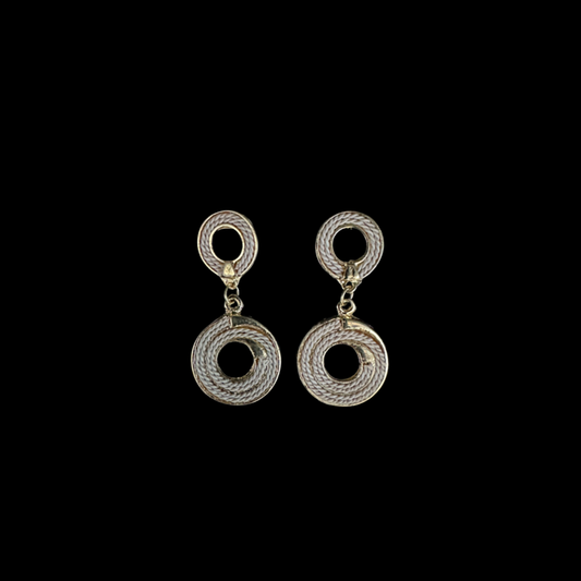 The Double Round Earrings