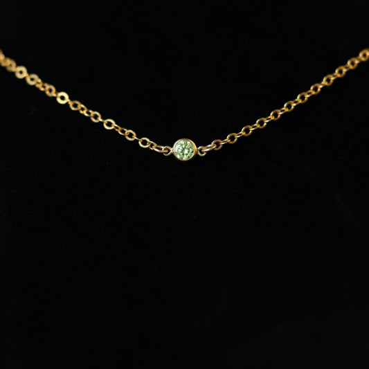 The Gold Birthstone Necklace August