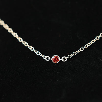 The Silver Birthstone Bracelet January