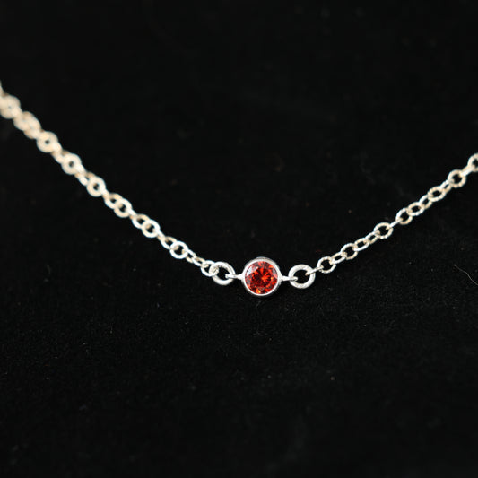 The Silver Birthstone Bracelet January