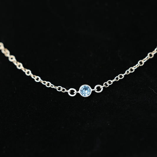 The Silver Birthstone Bracelet March