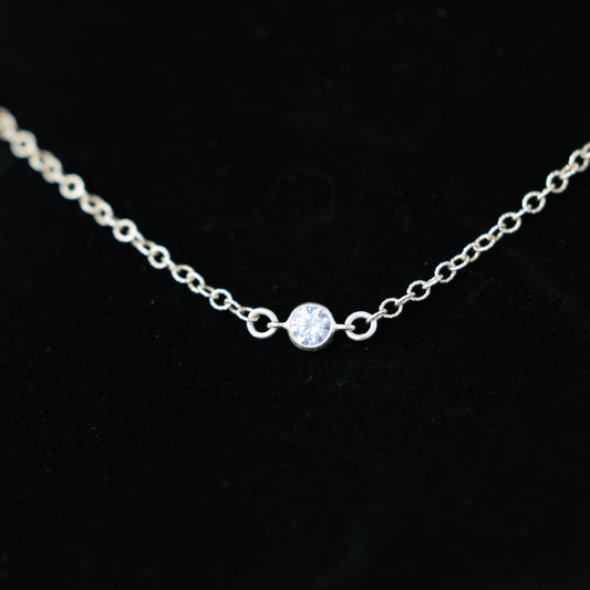 The Silver Birthstone Bracelet April