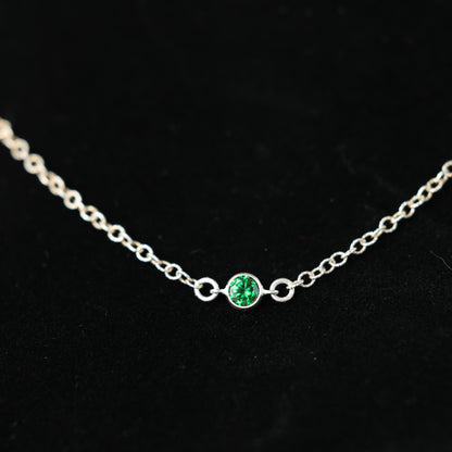 The Silver Birthstone Bracelet May
