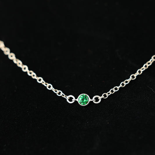 The Silver Birthstone Bracelet May