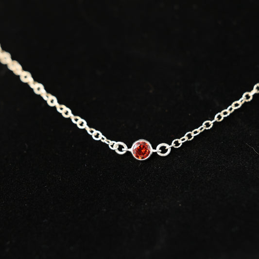 The Silver Birthstone Bracelet July