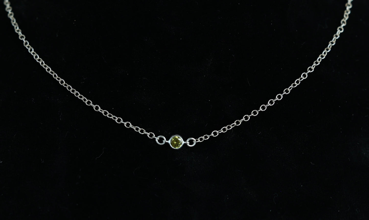 The Silver Birthstone Bracelet August