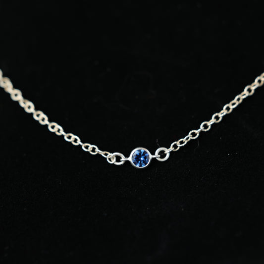 The Silver Birthstone Bracelet September