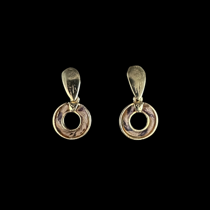 The Single Round Earrings